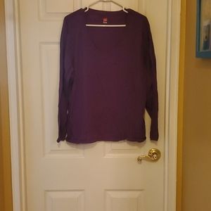 Hanes purple long sleeve shirt